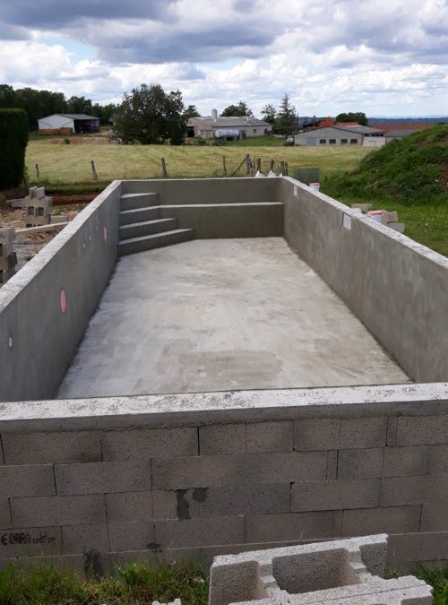 Maçonnerie piscine et dallage