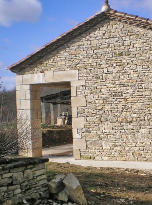 Maçonnerie pierre Pool House Piscine